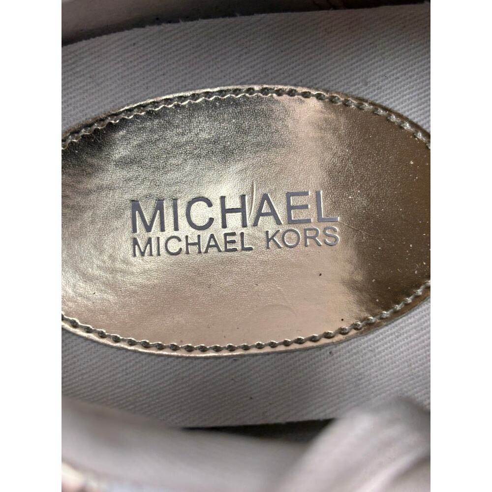 Michael Michael Kors Women's Cream Brown Logo Print Casual Shoes Size 11 #80693 - Picture 6 of 7